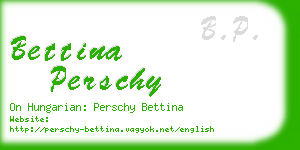 bettina perschy business card